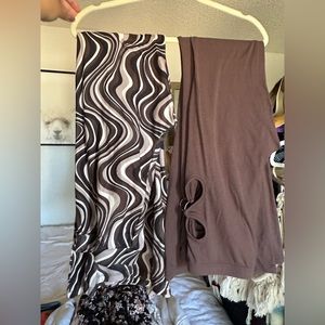 Shein 2 Pcs Bell flare pants excellent condition